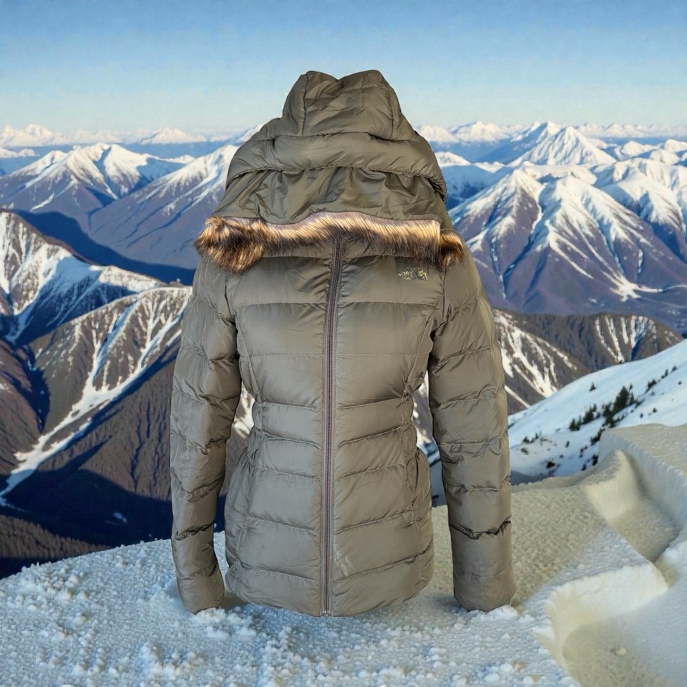 The North Face Women Size XS Winter Puffer Jacket Warm Down Fur